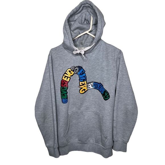 Y2K EVISU Jeans Hoodie Large - Picture 1 of 10